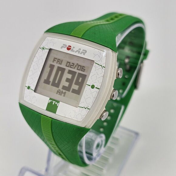 Polar FT4 38MM Digital Watch Unisex Heart Rate Monitor Green New Battery - Picture 2 of 14